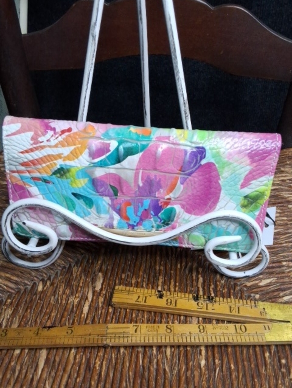 Brahmin Ady Wallet in Pink & Multicolor Daylily Melbourne - Picture 5 of 5